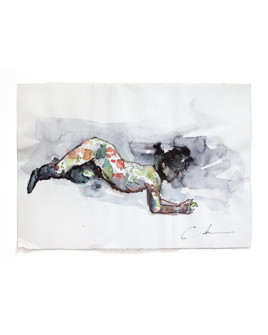 Flowers figure study I (21x15 cm) 2022