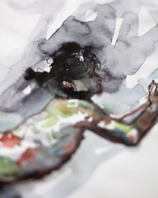 Flowers figure study I (21x15 cm) 2022