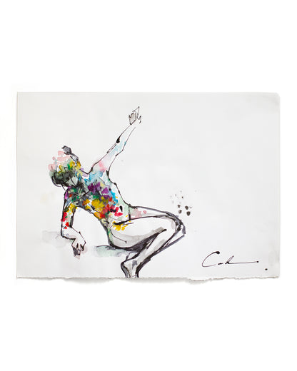 Flowers figure study II (21x15 cm) 2022