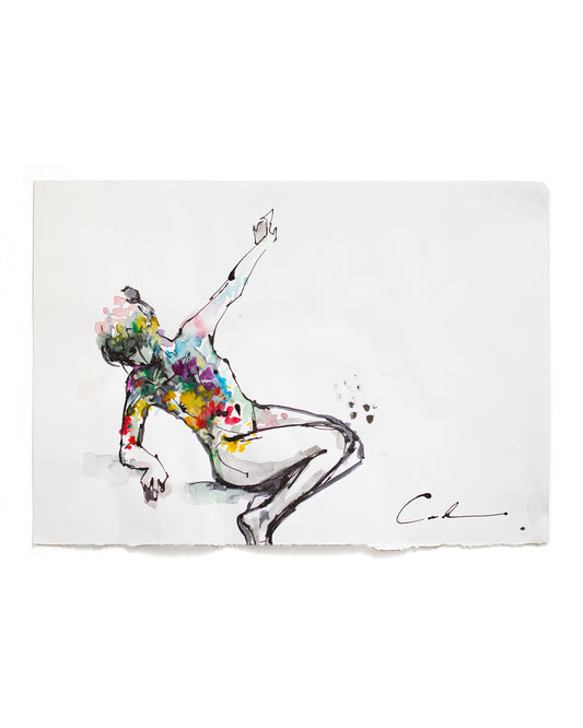 Flowers figure study II (21x15 cm) 2022