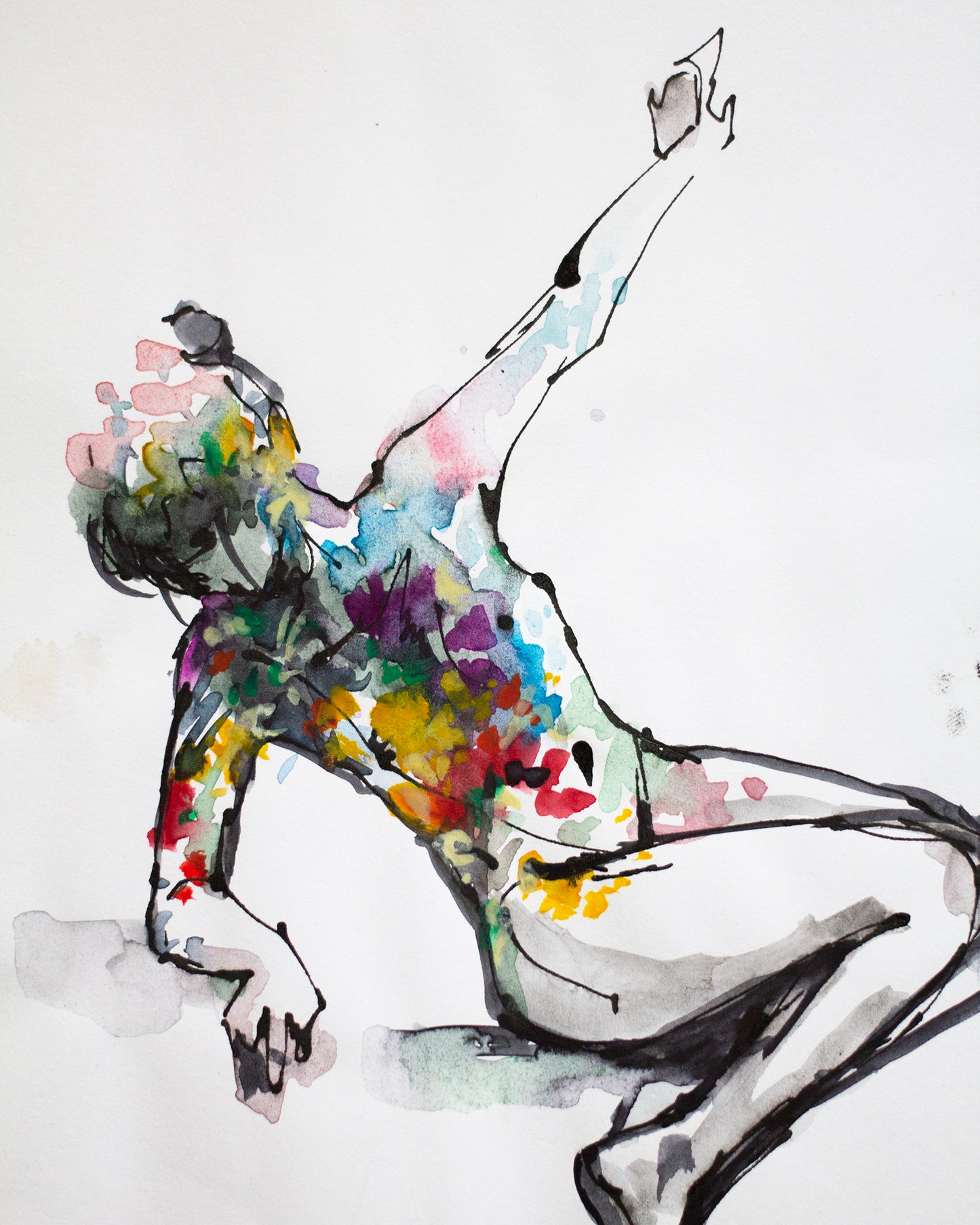 Flowers figure study II (21x15 cm) 2022