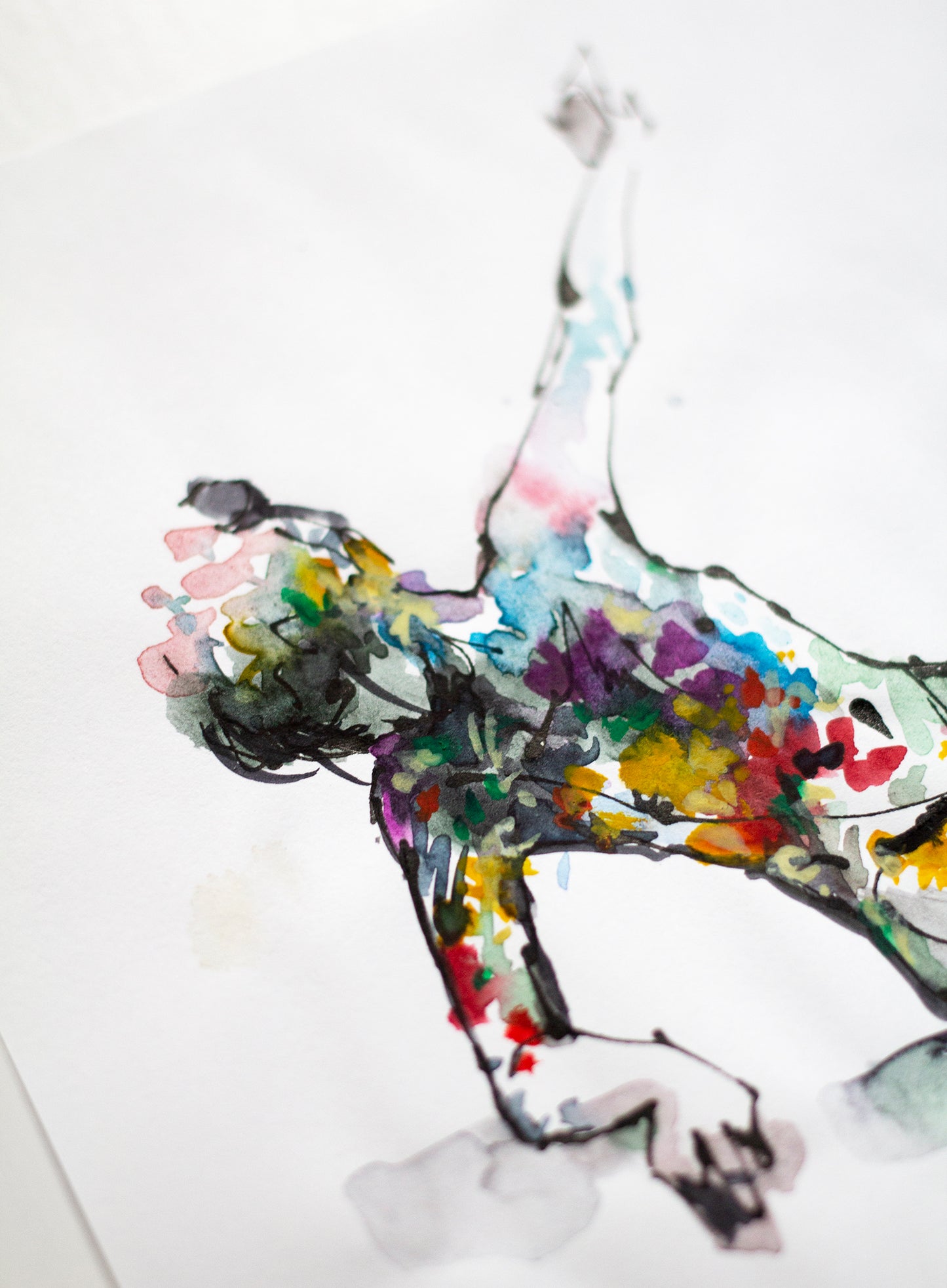 Flowers figure study II (21x15 cm) 2022