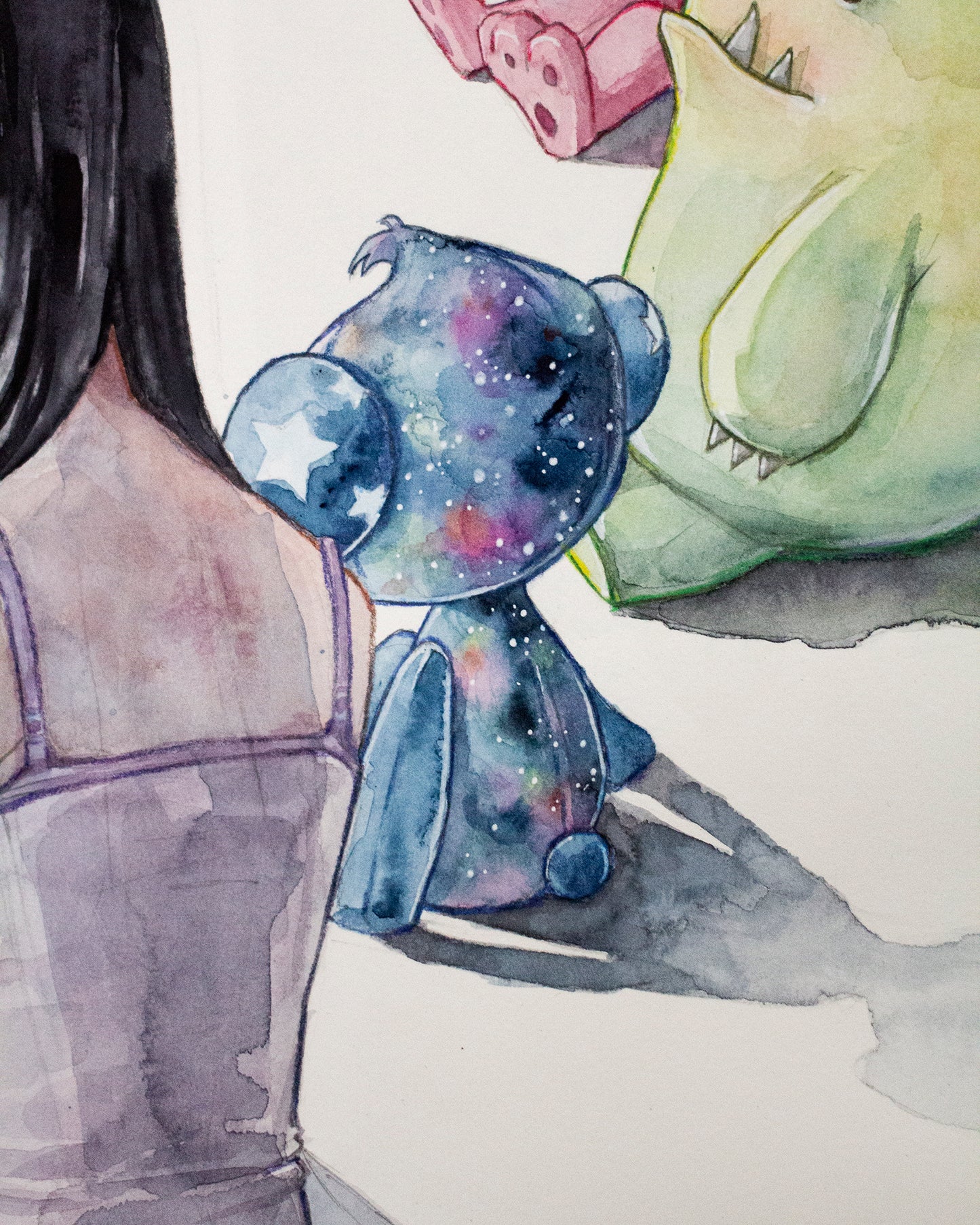 Sitting with your demons (73x53 cm) 2025