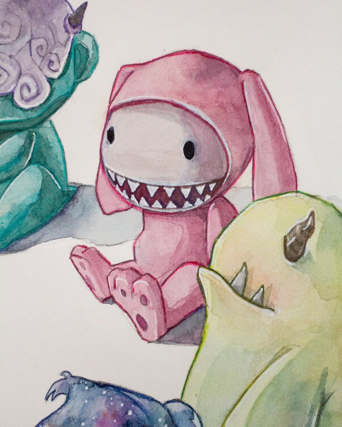 Sitting with your demons (73x53 cm) 2025