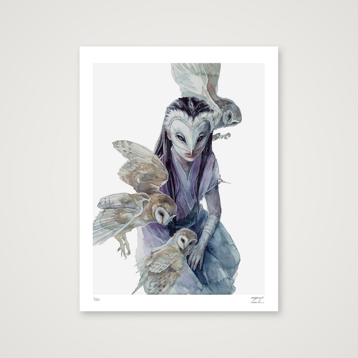 The Owl — 30×40cm, 12×16" Print only
