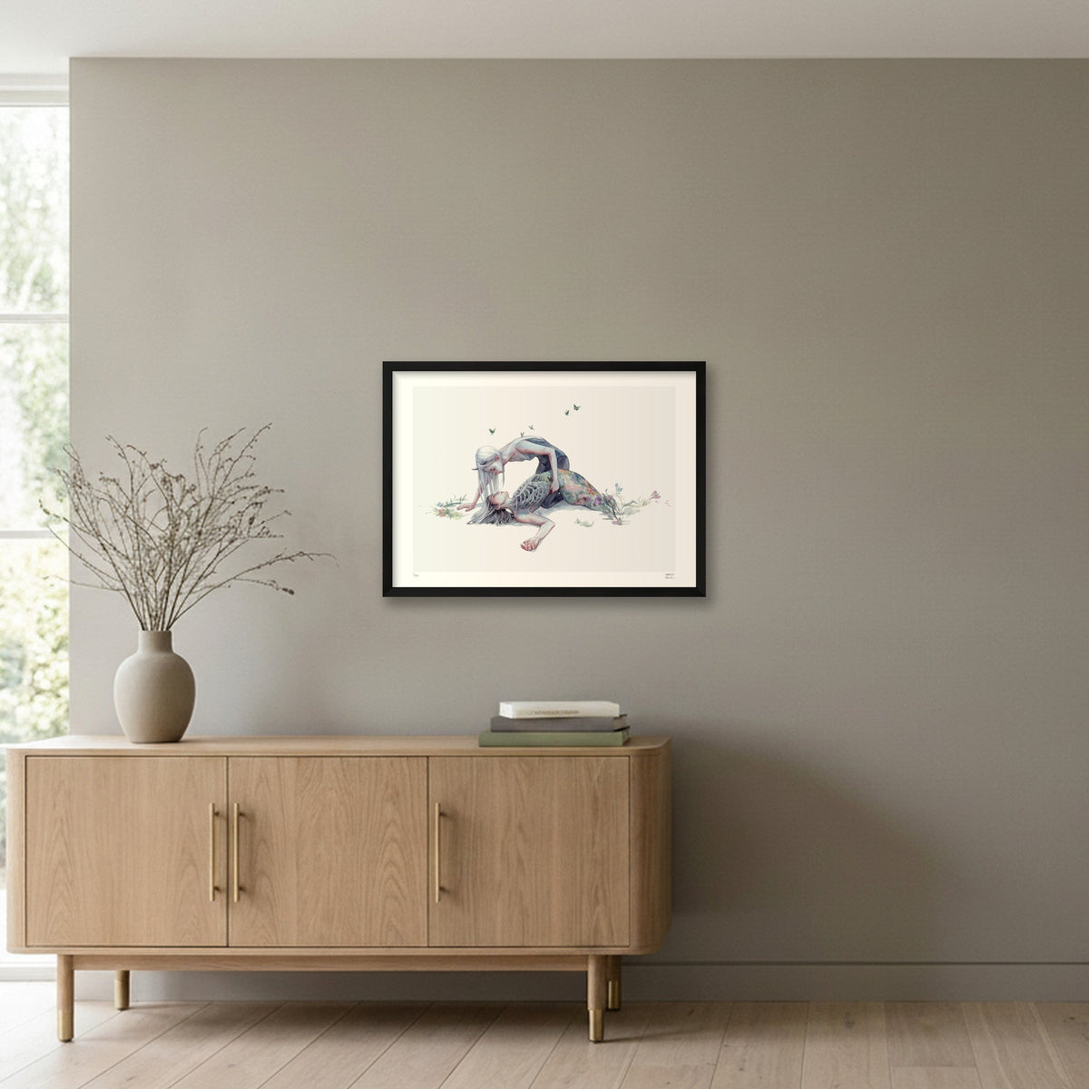 Embracing the Nature of Things — 59×42cm, 23×17" Black Frame