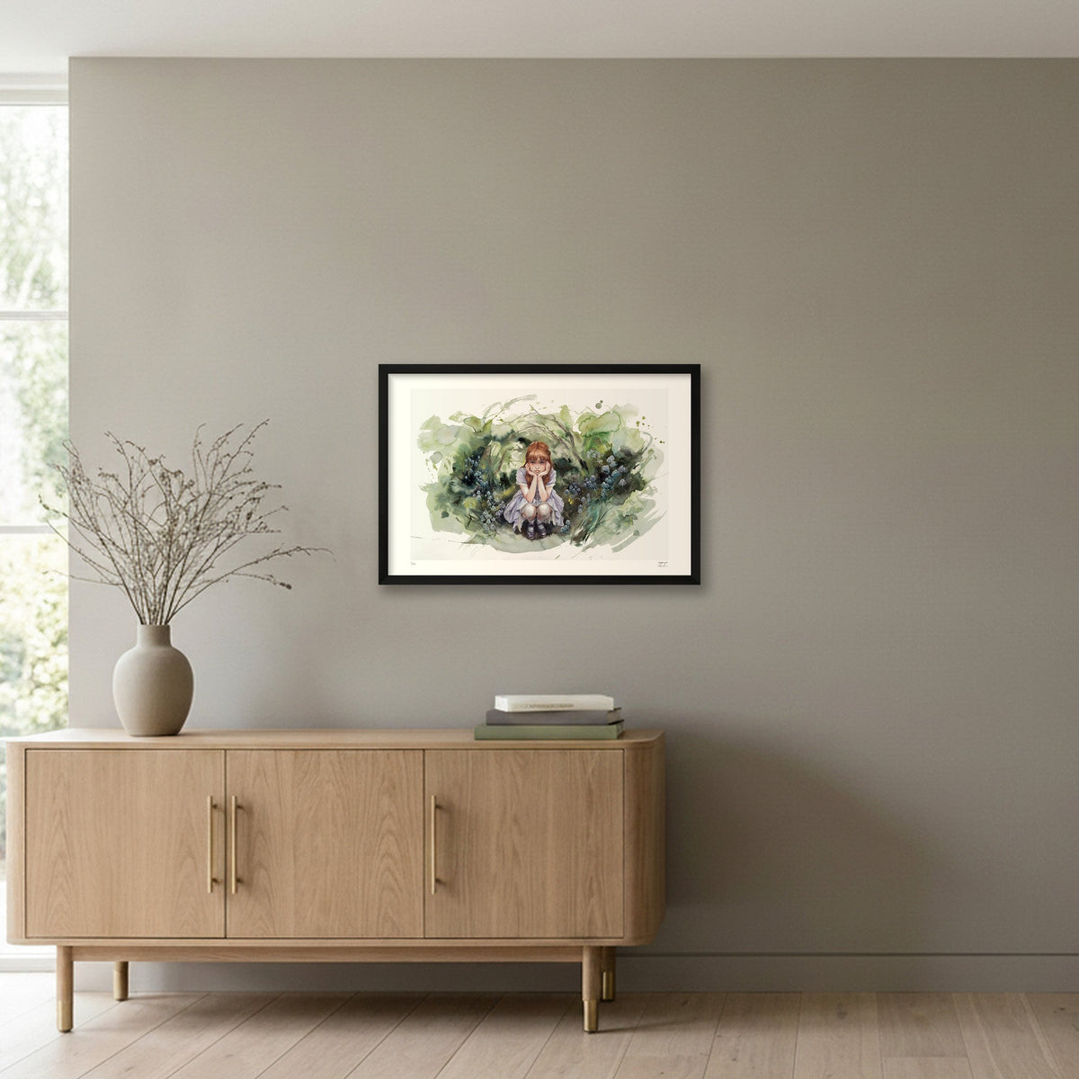 Where the Invisible Things Hide — 60×40cm, 24×16" Black Frame