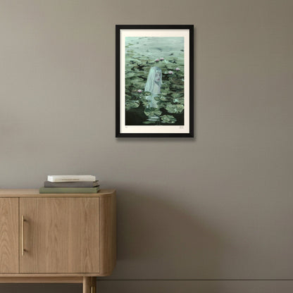 Water Nymph — 30×45cm, 12×18" Black Frame