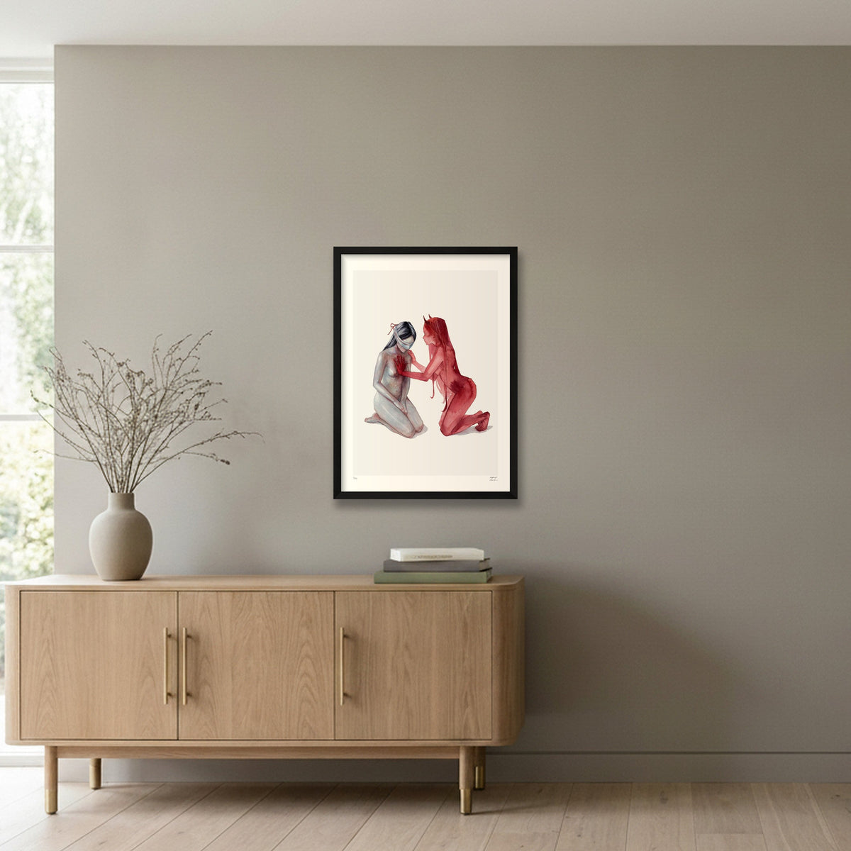 Helpful Evil — 42×59cm, 17×23" Black Frame